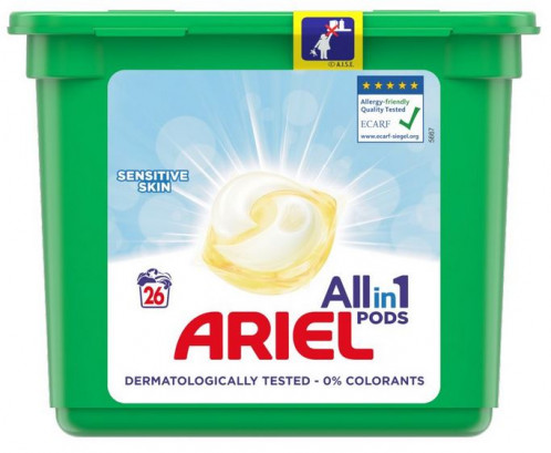 Ariel kapsle na praní 26pd/kra Sensitive