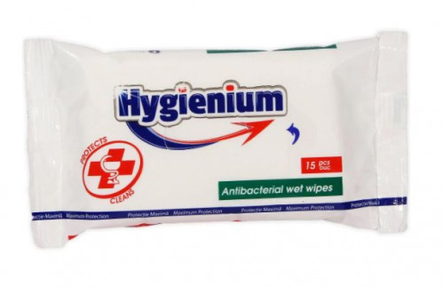 Hygienium antibakteriální vlhčené ubrousky (15ks)