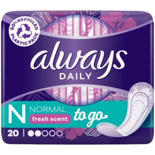 Always slip 20ks (fólie) Daily To Go - Normal fresh scent (16)