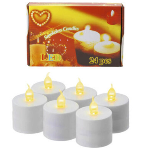 Elektrické svíčky čajové White 3,5 x 3,1cm PT9031 (24) Nen dien