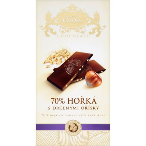 Carla 80g Hořká čokoláda + lísko.oříšky