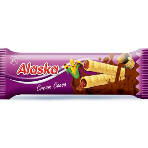 Alaska kukuřičné trubičky 18g kakaové