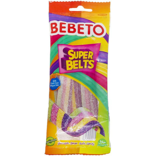 Bebeto Pendreky 75g (tkaničky) - Super Belts Mix Ovocný