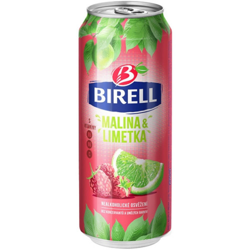 Birell 0,5l Nealkoholické pivo plech - Limetka + Malina
