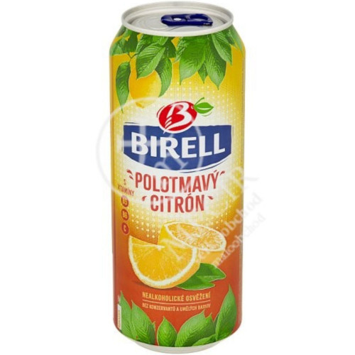 Birell 0,5l Nealkoholické pivo plech - Polotmavý citron