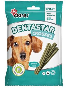 AKINU Dentastar žvýkací tyčinky 7ks pro malé a střední psy 110g