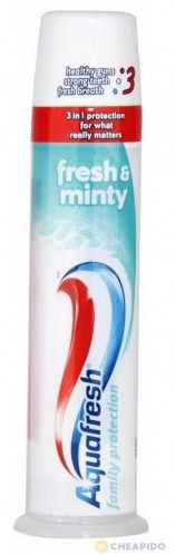 Aquafresh 100ml zubní pasta pump Fresh & Mint