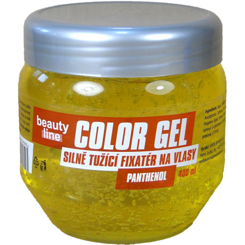 Beauty line gel na vlasy 400ml panthenolem žlutý