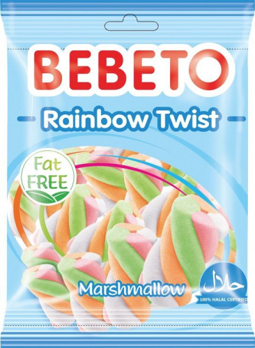 Bebeto 60g Marshmallow - Rainbow twist