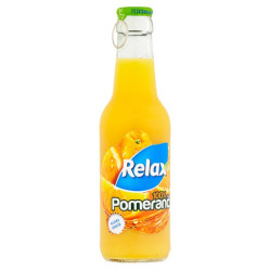 RELAX víčko 0,25l sklo 100% Pomeranč ovocný nápoj (24)