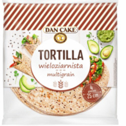 Dan cake Tortilla 240g 25cm 4ks - Multigrain (28)