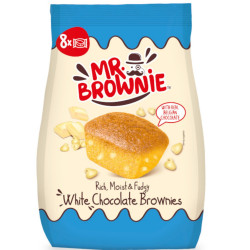 Mr.Brownie Brownies 200g Bílá Čokoláda (12)