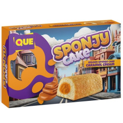 QUE Sponjy Cake Caramel cream 200g (18)