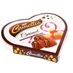 Camellia 110g srdce bonboniéra Caramel (12)