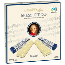 Mozart sticks 200g bílá čokoláda bonboniéra