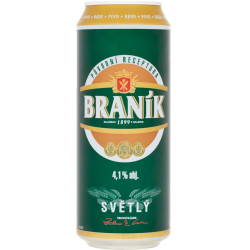 Braník světlý plech 500ml pivo (24)