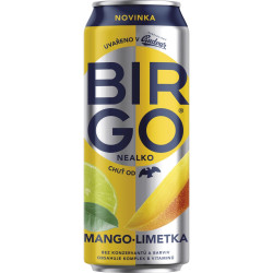 Birgo 0,5l Nealkoholické pivo plech - Mango a Limetka (24)