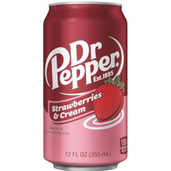 Dr. Pepper 355ml Strawberries Cream (12)