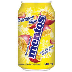 Mentos 340ml nápoj plech - Tropical Mix (24)