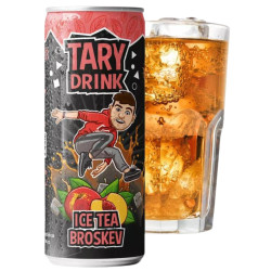 TARY DRINK 0,25L plech Ice Tea Broskev (24)