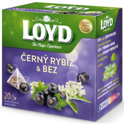 Loyd čaj Černý rybíz Bezinka 40g (10)