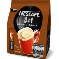 Nescafe 3in1 165g 10ks (sáček) Brown Sugar (18)