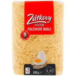 Zátkovy těstoviny vaječné 500g - Polévkové nudle (10)