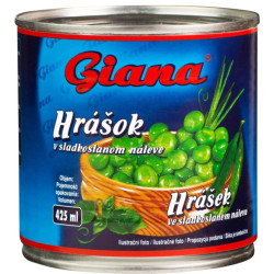 Giana Hrášek 425ml v mírně slaném nálevu