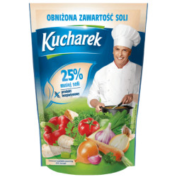 KUCHAREK ochucovadlo sypké 150g -25% soli