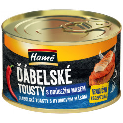 HAMÉ 150g Ďabelské tousty s drůbežím masem (10)