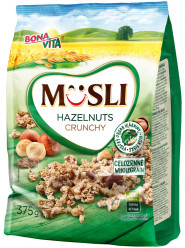 Bonavita Crunchy musli 375g s lískové ořišky (12)