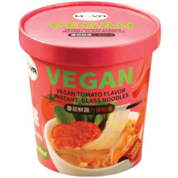 MOVA Vegan instantní skleněné nudle cup 136g Tomato (růžové) (12)