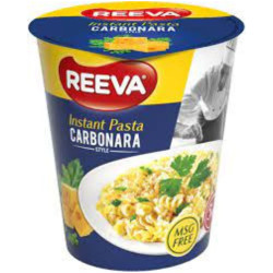 Reeva instantní těstoviny 70g v kelímku styl Carbonara (8)