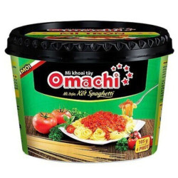 Omachi nudle 105g hovězí se sýrem a rajč. v misce (sot spaghety) mi tron bat (12