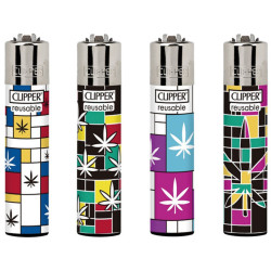 Clipper plynové zapalovače Modern Weed (24)