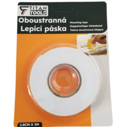 Lepící páska oboustranná 1ks 1,8cm x 3m Titan Tools