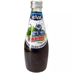 Riva Basil Seed Drink 290ml - Blueberry (24)