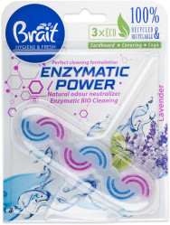 Brait kostka do WC 45g závěs Enzymatic Power Lavender