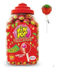 PIN POP lízátka Strawberry 18g