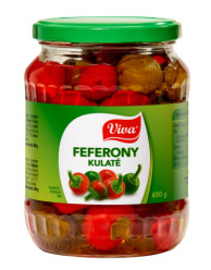 VIVA Feferony kulaté 650g