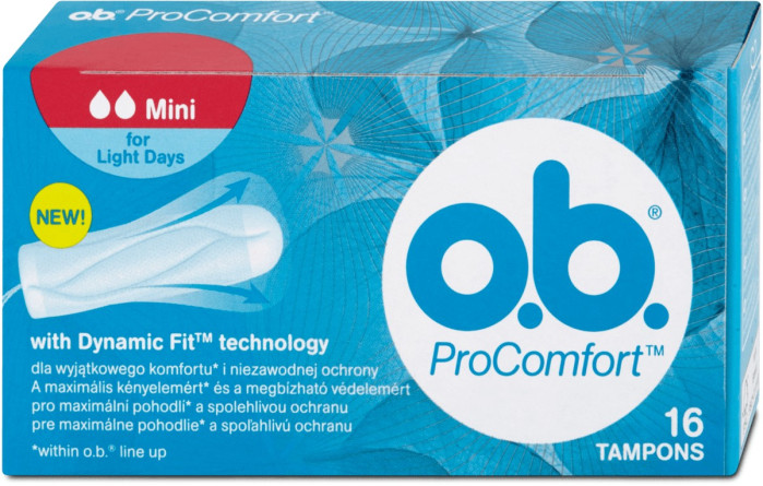 chi tiết OB tampon 16ks Procomfort Mini