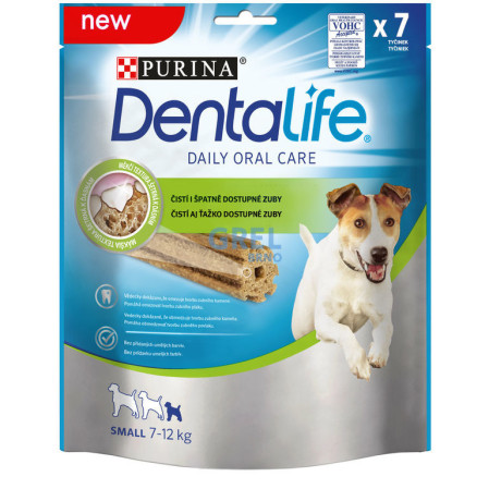 chi tiết Dentalife pochoutka small 115g čisticí zuby