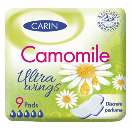 chi tiết Carin Camomile ultra wings vložky 9ks