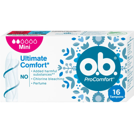 chi tiết OB tampon 16ks Procomfort Mini