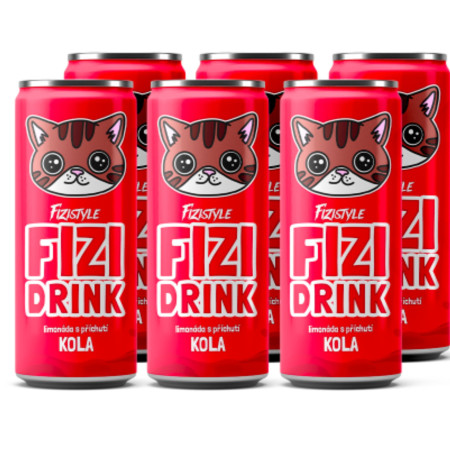 chi tiết FIZI Drink 250ml limonáda 250ml plech - Kola (24)