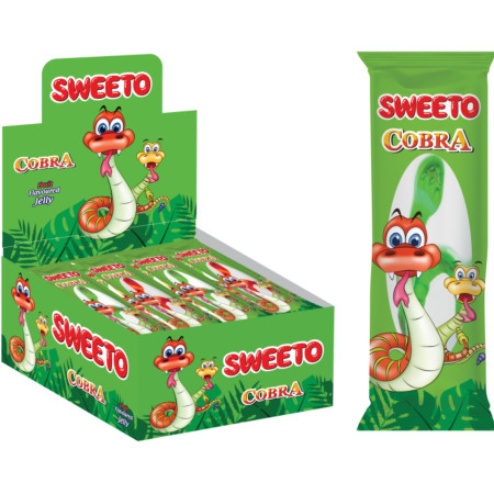 chi tiết Sweeto želé 30g Gummy Cobra s ovocnou příchutí (24)