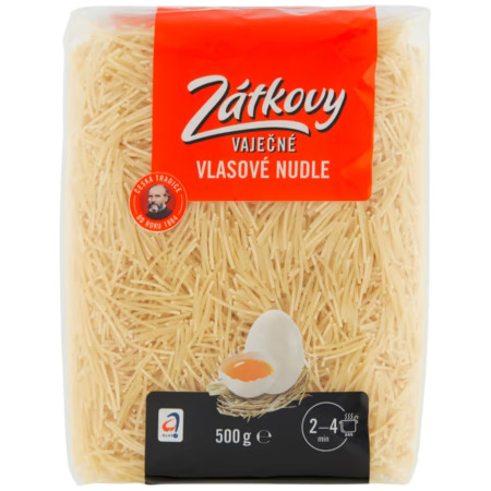 chi tiết Zátkovy těstoviny vaječné 500g - Vlasové nudle (10)