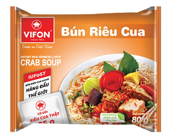 chi tiết Vifon 80g instantní nudle krabí (BUN RIEU CUA) (30)