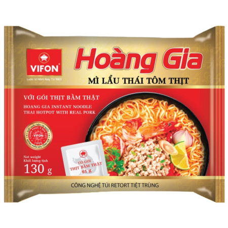 chi tiết Vifon Hoang gia instantní nudle - Krevety a Hovězí 130g (MI LAU THAI TOM THIT)