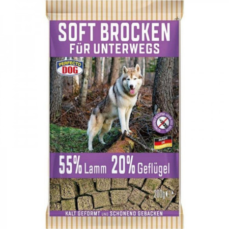 chi tiết Perfecto dog 200g - Soft Brocken (Masové kostky soft s jehněčím)